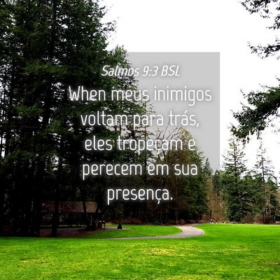 Picture 04 - Salmos 9:3 BSL - When meus inimigos voltam para trás, eles - Bible Verse Picture