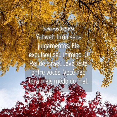 Picture 04 - Sofonias 3:15 BSL - Yahweh tirou seus julgamentos. Ele expulsou seu - Bible Verse Picture