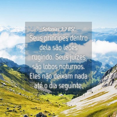 Picture 04 - Sofonias 3:3 BSL - Seus príncipes dentro dela são leões rugindo. - Bible Verse Picture