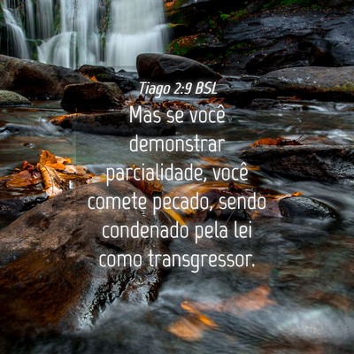 Picture 04 - Tiago 2:9 BSL - Mas se você demonstrar parcialidade, você - Bible Verse Picture