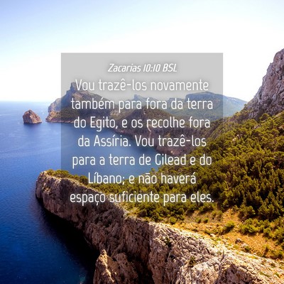 Picture 04 - Zacarias 10:10 BSL - Vou trazê-los novamente também para fora da - Bible Verse Picture