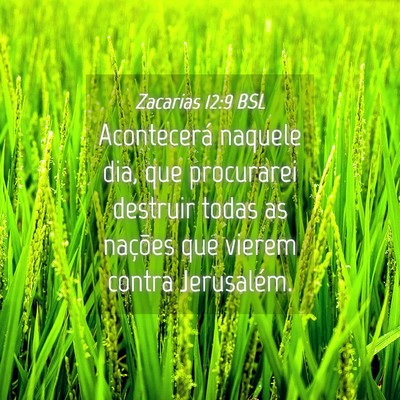 Picture 04 - Zacarias 12:9 BSL - Acontecerá naquele dia, que procurarei destruir - Bible Verse Picture