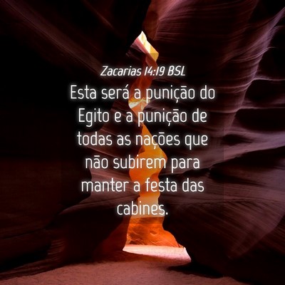 Picture 04 - Zacarias 14:19 BSL - Esta será a punição do Egito e a punição de - Bible Verse Picture