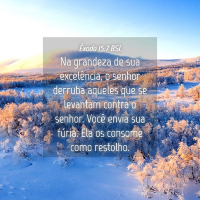Picture 04 - Êxodo 15:7 BSL - Na grandeza de sua excelência, o senhor derruba - Bible Verse Picture