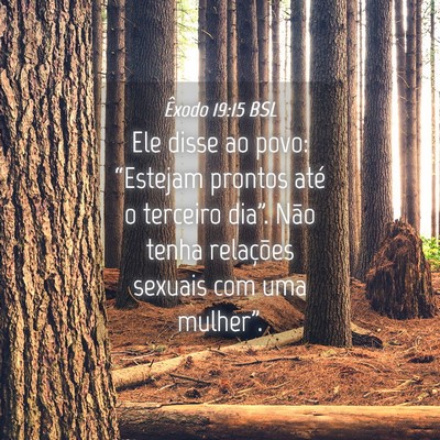 Picture 04 - Êxodo 19:15 BSL - Ele disse ao povo: “Estejam prontos até o - Bible Verse Picture