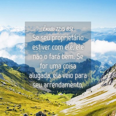 Picture 04 - Êxodo 22:15 BSL - Se seu proprietário estiver com ele, ele não o - Bible Verse Picture