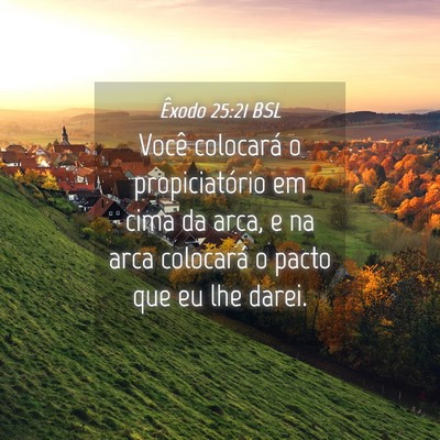 Picture 04 - Êxodo 25:21 BSL - Você colocará o propiciatório em cima da arca, - Bible Verse Picture
