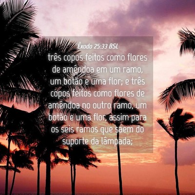 Picture 04 - Êxodo 25:33 BSL - três copos feitos como flores de amêndoa em um - Bible Verse Picture