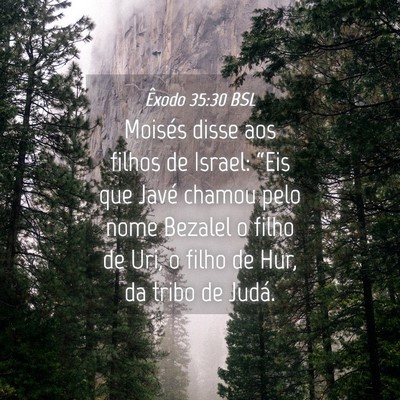 Picture 04 - Êxodo 35:30 BSL - Moisés disse aos filhos de Israel: “Eis que - Bible Verse Picture