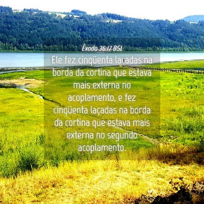 Picture 04 - Êxodo 36:17 BSL - Ele fez cinqüenta laçadas na borda da cortina - Bible Verse Picture