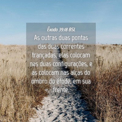 Picture 04 - Êxodo 39:18 BSL - As outras duas pontas das duas correntes - Bible Verse Picture