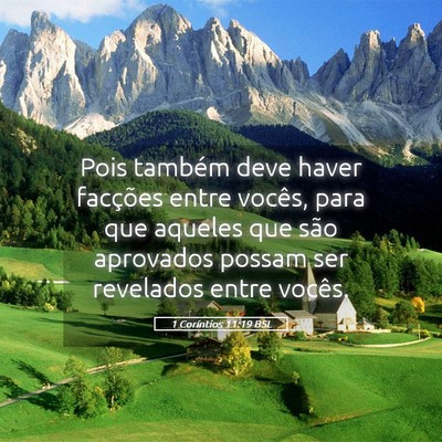 Picture 05 - 1 Coríntios 11:19 BSL - Pois também deve haver facções entre vocês, - Bible Verse Picture