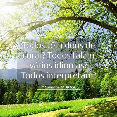 Picture 05 - 1 Coríntios 12:30 BSL - Todos têm dons de curar? Todos falam vários - Bible Verse Picture