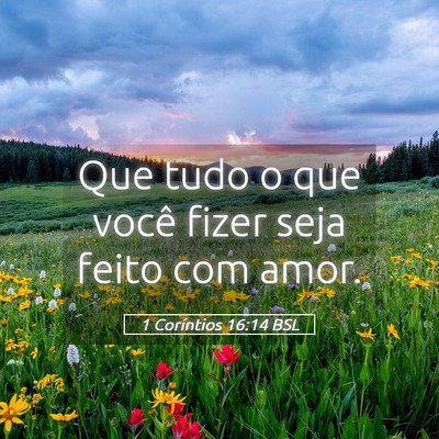 Picture 05 - 1 Coríntios 16:14 BSL - Que tudo o que você fizer seja feito com - Bible Verse Picture