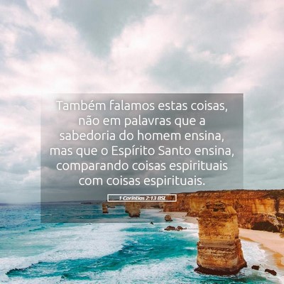 Picture 05 - 1 Coríntios 2:13 BSL - Também falamos estas coisas, não em palavras - Bible Verse Picture
