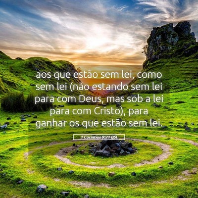 Picture 05 - 1 Coríntios 9:21 BSL - aos que estão sem lei, como sem lei (não - Bible Verse Picture