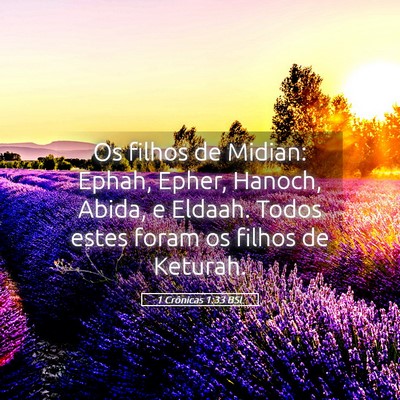Picture 05 - 1 Crônicas 1:33 BSL - Os filhos de Midian: Ephah, Epher, Hanoch, Abida, - Bible Verse Picture