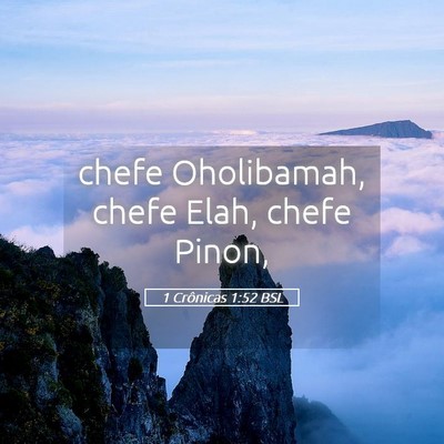 Picture 05 - 1 Crônicas 1:52 BSL - chefe Oholibamah, chefe Elah, chefe - Bible Verse Picture