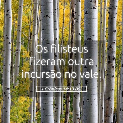 Picture 05 - 1 Crônicas 14:13 BSL - Os filisteus fizeram outra incursão no - Bible Verse Picture