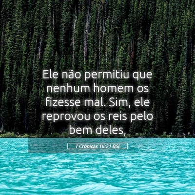 Picture 05 - 1 Crônicas 16:21 BSL - Ele não permitiu que nenhum homem os fizesse - Bible Verse Picture