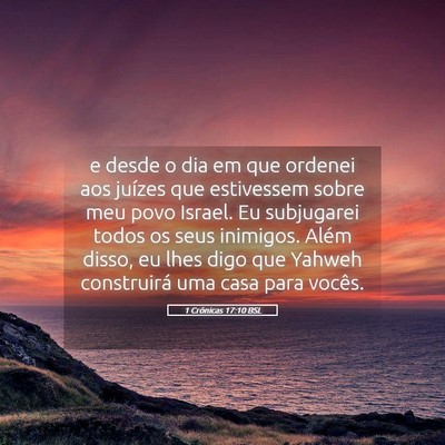 Picture 05 - 1 Crônicas 17:10 BSL - e desde o dia em que ordenei aos juízes que - Bible Verse Picture