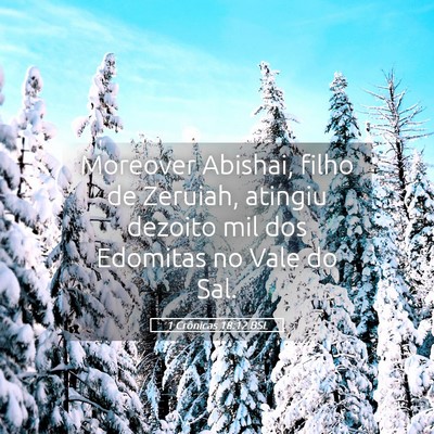 Picture 05 - 1 Crônicas 18:12 BSL - Moreover Abishai, filho de Zeruiah, atingiu - Bible Verse Picture