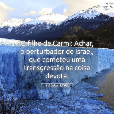 Picture 05 - 1 Crônicas 2:7 BSL - O filho de Carmi: Achar, o perturbador de Israel, - Bible Verse Picture