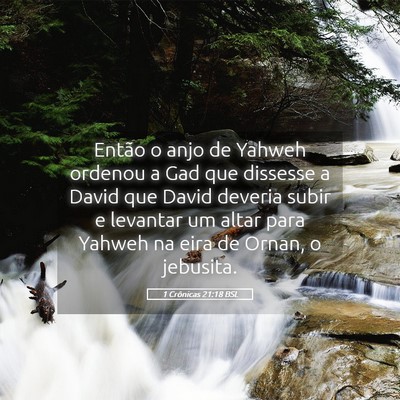 Picture 05 - 1 Crônicas 21:18 BSL - Então o anjo de Yahweh ordenou a Gad que - Bible Verse Picture