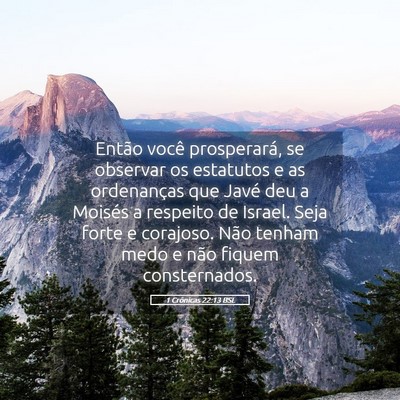 Picture 05 - 1 Crônicas 22:13 BSL - Então você prosperará, se observar os - Bible Verse Picture