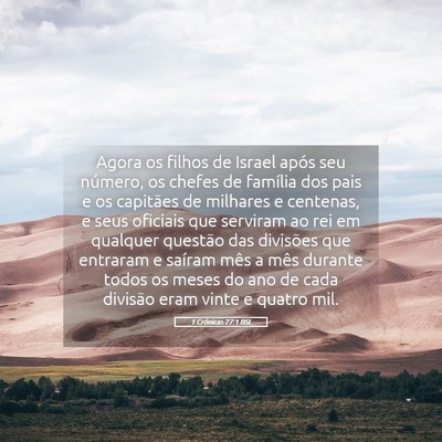 Picture 05 - 1 Crônicas 27:1 BSL - Agora os filhos de Israel após seu número, os - Bible Verse Picture
