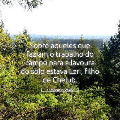Picture 05 - 1 Crônicas 27:26 BSL - Sobre aqueles que faziam o trabalho do campo para - Bible Verse Picture