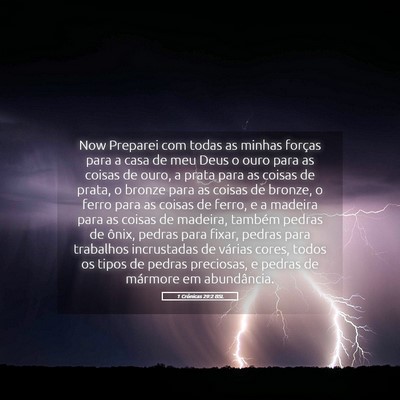 Picture 05 - 1 Crônicas 29:2 BSL - Now Preparei com todas as minhas forças para a - Bible Verse Picture