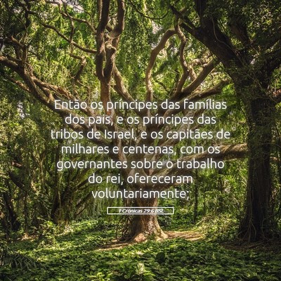 Picture 05 - 1 Crônicas 29:6 BSL - Então os príncipes das famílias dos pais, e os - Bible Verse Picture