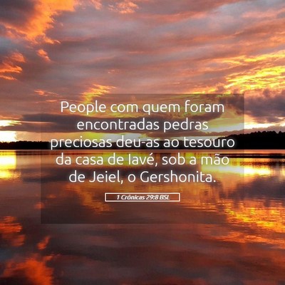 Picture 05 - 1 Crônicas 29:8 BSL - People com quem foram encontradas pedras - Bible Verse Picture