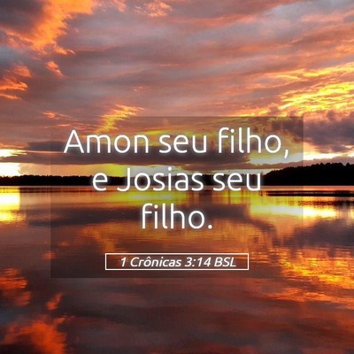 Picture 05 - 1 Crônicas 3:14 BSL - Amon seu filho, e Josias seu - Bible Verse Picture