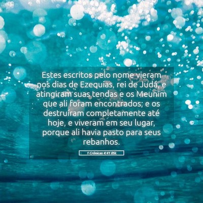 Picture 05 - 1 Crônicas 4:41 BSL - Estes escritos pelo nome vieram nos dias de - Bible Verse Picture
