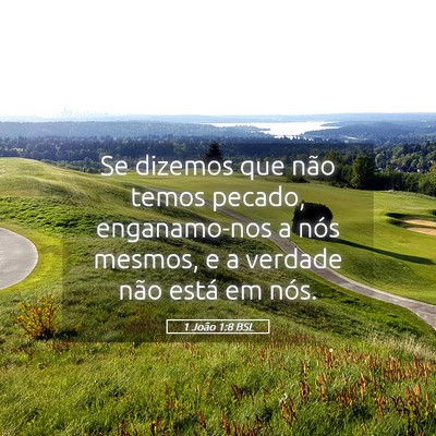 Picture 05 - 1 João 1:8 BSL - Se dizemos que não temos pecado, enganamo-nos a - Bible Verse Picture