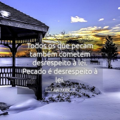 Picture 05 - 1 João 3:4 BSL - Todos os que pecam também cometem desrespeito à - Bible Verse Picture