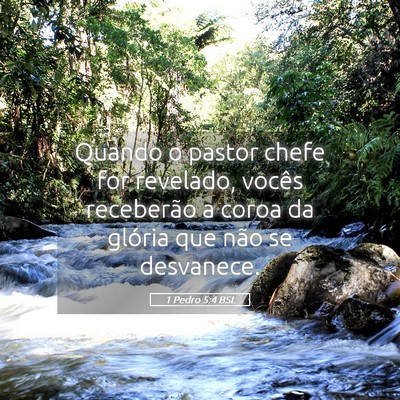 Picture 05 - 1 Pedro 5:4 BSL - Quando o pastor chefe for revelado, vocês - Bible Verse Picture