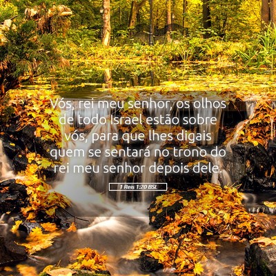 Picture 05 - 1 Reis 1:20 BSL - Vós, rei meu senhor, os olhos de todo Israel - Bible Verse Picture