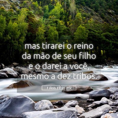Picture 05 - 1 Reis 11:35 BSL - mas tirarei o reino da mão de seu filho e o - Bible Verse Picture