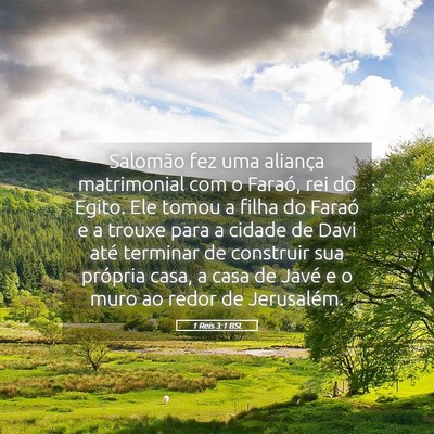 Picture 05 - 1 Reis 3:1 BSL - Salomão fez uma aliança matrimonial com o - Bible Verse Picture