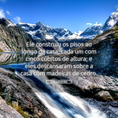 Picture 05 - 1 Reis 6:10 BSL - Ele construiu os pisos ao longo da casa, cada um - Bible Verse Picture