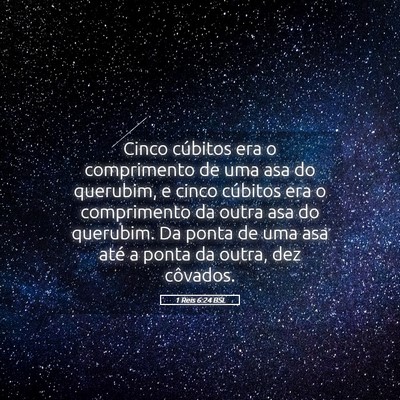 Picture 05 - 1 Reis 6:24 BSL - Cinco cúbitos era o comprimento de uma asa do - Bible Verse Picture