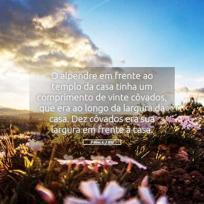 Picture 05 - 1 Reis 6:3 BSL - O alpendre em frente ao templo da casa tinha um - Bible Verse Picture