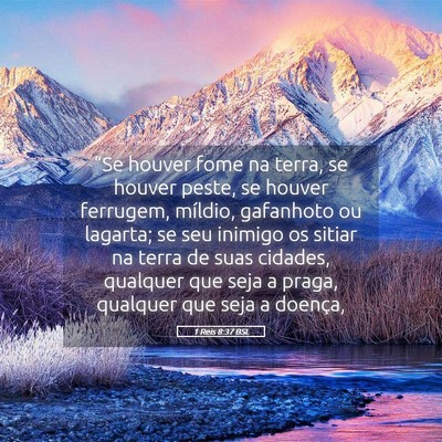 Picture 05 - 1 Reis 8:37 BSL - “Se houver fome na terra, se houver peste, se - Bible Verse Picture