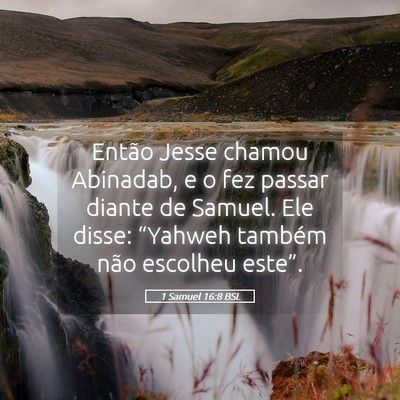 Picture 05 - 1 Samuel 16:8 BSL - Então Jesse chamou Abinadab, e o fez passar - Bible Verse Picture