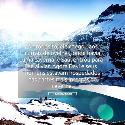 Picture 05 - 1 Samuel 24:3 BSL - A propósito, ele chegou aos currais de ovelhas, - Bible Verse Picture