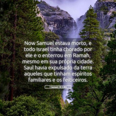 Picture 05 - 1 Samuel 28:3 BSL - Now Samuel estava morto, e todo Israel tinha - Bible Verse Picture
