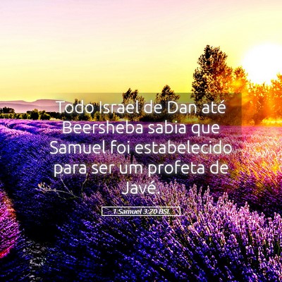Picture 05 - 1 Samuel 3:20 BSL - Todo Israel de Dan até Beersheba sabia que - Bible Verse Picture